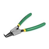 uxcell　サークリッププライヤー　ノーズプライヤー　外部ベントサー 　外部ベント　角度付きノーズ　150mm全長