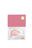 Pinolino Jersey Fitted Sheet for Cot Bed (Antique Pink by Pinolino