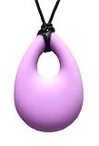 Nice Days（ナイス　ディズ）　可愛いベビーおしゃぶり　ペンダント　涙型　シリコーン (パープル)