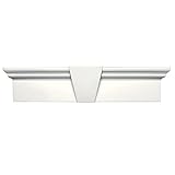 Buildersエッジ060010937123 37 5 / 8 " x 9 "フラットパネルウィンドウヘッダー123、ホワイト