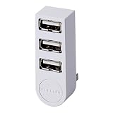 エレコム USBハブ 2.0 バスパワー 3ポート 直挿し 機能主義 MacBook/Surface Pro/Chromebook他 ノートPC Nintendo Switch対応 ホワイト U2H-TZ325BXWH