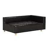 arne ベンチソファ ベンチ イス 背もたれ 肘掛け 片肘付き コーナーソファー Baggy DX-L 3×5 合成皮革 合皮 ダークブラウン