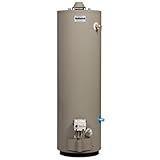 BOSCH THERMOTECHNOLOGY 6-40-NOMT400 61-3/4" x 20" D 35500 BTU Mobile Home Water Heater with Gas Stan