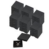 薄型 ギフト ボックス 箱 ラッピング ブラック 8×8×1.6㎝ 36個 パッケージ アクセサリー 紙袋 包装 ギフトボックス NYANDELMO ND-0164-R01-BK-BX8-36