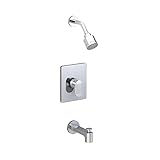 American Standard T506502.002 Moments Bath and Shower Trim Kit with 3 Function Adjustable Showerhead