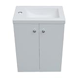 洗面台 洗面化粧台 「人工大理石洗面ボウル＋化粧台＋プッシュ式排水栓」の３点セット スリムタイプ ホワイト 幅40cm INK-05020047H