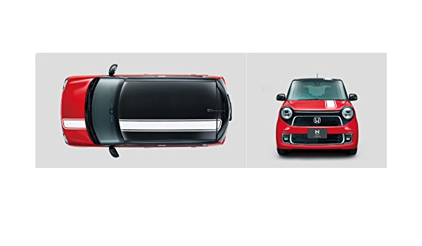 Amazon Honda ホンダ None N One エヌワン デカール センターストライプ 17 6 仕様変更 08f30 T4g 001c ステッカー デカール 車 バイク