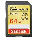 SanDisk Extreme PLUS SDXCカード UHS-I Class10 64GB 80MB/Sec [国内正規品] SDSDXS-064G-JU3