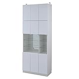 JK Alnair 鏡面ウォールラック ガラス 90cm幅 上置きセット FAL-0014SETWH