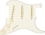Fender ギターパーツ Pre-Wired Strat Pickguard, Original '57/'62 SSS, Parchment 11 Hole PG