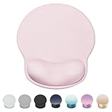 Laborio マウスパッド リストレスト 一体型マウスパッド 手首サポート 人間工学に基づいた (桜ピンク)