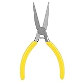 フラットノーズプライヤー カーボンスチールプライヤー ペンチ プライヤーツール 高炭素鋼 頑丈 耐久性 165mm 小型 軽量