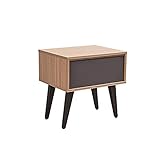 Minmin ベッドサイドテーブルシンプルモダン木製ベッドサイドテーブル小さなアパートミニベッドルーム収納キャビネットソファサイド小さな家具収納キャビネット テーブルランナー (Color : A)