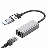 USB C 有線LANアダプター2.5Gbps 2500Mbps 高速通信 USB-C USB-A 両対応 LAN ポート hub 変換アダプター MacBook iPad air Pro Surface Android ノートPC 有線接続 2in1 アダプター IDEATOR LAN アダプター