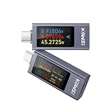YFFSFDC USB C 電流電圧チェッカー USB C パワーメーター 双方向 240W Type-C 0-12A 4-30V 金属シェル電流計 マルチメーターテスター 双方向電流テスト機能 モバイル充電テスター