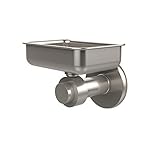 Allied Brass 932-SN Solid Brass Decorative Soap Dish, Satin Nickel [並行輸入品]