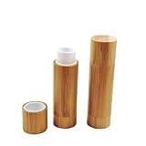 【バンブー ウッド リップ クリーム 詰替 容器】5ml 手作りコスメ 口紅 繰り出し スティック コスメ用 空 ボトル 竹 器材 化粧 クラフト おしゃれ 可愛い