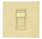 Leviton 1200 VA 900 W、277 V、単極と3方向、ルノワールプリセットelectro-mechanical蛍光灯Slide Dimmer 26666-37I 1