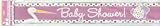 Baby Shower Foil Banner - Pink by Unique Party