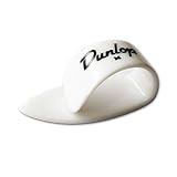 Jim Dunlop プラスチック・サムピック メディアム：9002 白 White Plastic Thumbpicks