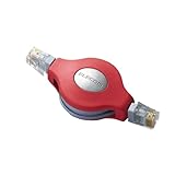 【2004年モデル】エレコム LANケーブル 巻き取り式 1.5m Cat5準拠 モバイル レッド LD-MCTU/RD