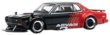 POP RACE 1/64 SKYLINE GT-R V8 DRIFT (HAKOSUKA) ADVAN LIVERY 完成品