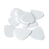 ギターピック 0.96mm ティアドロップ ホワイト 10枚セット 白無地 ミディアム 初心者 アコギ エレキ