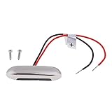 F Fityle RV ボート 階段ライト 防水 ステンレス鋼 クリアレンズ 長方形 階段 廊下用