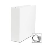 Sparco Slant Ring View Binder 3-Inch Capacity 11 x 8-1/2 Inches White (SPR09701) [並行輸入品]