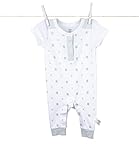 リトルジラフ ベビー服 Harlow コレクション ヘンリーロンパース 6-9m (ブルー) lg1073-02 【正規代理店輸入】