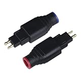 cooyin HD650 HD800 変換 変換コネクタ イヤホンジャック 変換 HD650用（オス）- HD800（メス） SENNHEISER用 HD600・HD580・HD535・HD545・HD565・HD265に適合など適合 音質劣化なし簡潔 精緻 線材テスト作業用 ミニタイプ 2個セット ブラック