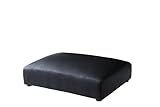 シンプルフロアソファ【Hardison】ハーディソン オットマン単品 (ブラック)