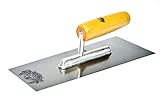 Prasertsteel Premium Square Notch Trowel EAGLE ONE 10 inch ( Wooden Shaft ).