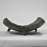 信楽焼 手造り窯変ちぎり 盆栽・山野草鉢 6号鉢 幅18.5cm×奥行き11.5cm×高さ6.5cm