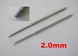 HOBBYPOWER 2x Hex Screw Driver White Hard Steel Replacement Shaft Needle 2.0mm 2mm　スクリュードライバー