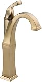 Delta Faucet 751-CZ-DST Less Pop-Up Dryden Single Handle Centerset Lavatory Faucet with Riser, Champ