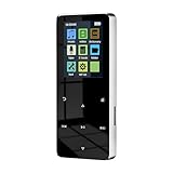 MP3プレーヤー、ポータブル300mAhバッテリーMP3プレーヤー、ウォークマンミュージックプレーヤー、ロスレスミュージックHiFiサウンド、1.8インチタッチスクリーンオーディオプレーヤー、屋外用。