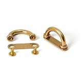 リベット 2個入り スタッド 真鍮 ジョイント金具 ネジ入り 回転式 止め金具 バッグ ハンドル レザークラフト 材料 DIY ハンドメイド パーツ ドロップハンドル 金具 アクセサリーパーツ ハンドメイド 手芸DIY材料