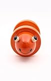 Caravan fro-gee : Handcrafted Wooden Frog Rolling Rattleおもちゃ、Perfect Gift for Toddlers