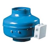Acme Miami AFGS-8XL 8 in. Centrifugal Fan Metal Housing - 657 CFM - Blue by Acme Miami