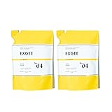 EXGEE エグジー シャンプーボトル 400㎖ ＆トリートメント 360g ホワイトムスクの香り ボディソープ オーガニック成分配合 潤い ハリ オーガニックハーブの香り ESPOIR TRIBE エスポワール・トライブ ボトル&詰め替え3点セット