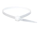 Monoprice Cable Tie 8 inch 40LBS, 100pcs/Pack - White [並行輸入品]