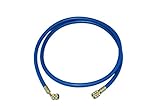 FUSOチャージホース 異径チャージホース1/4"Fメスムシ押付x5/16"Fメスチャージホース150cm青FS-725D-2