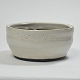 信楽焼 白窯変手造足付中深 盆栽・山野草鉢 6号鉢 幅18cm×奥行き18cm×高さ8cm