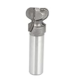 木工大工1/2" ×3/4" ダブルフィンガールータービットシルバートーン