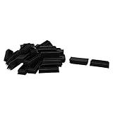 uxcell チューブインサート 30 x 70mm プラスチック製 長方形 リブ付き チューブインサート エンド カバー キャップ 家具 椅子 テーブル 脚 フロアプロテクター 35個入り