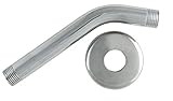 LDR 502 3202 Shower Arm And Flange, 8-Inch, Chrome Plated Brass [並行輸入品]
