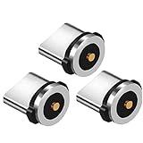 磁気プラグ 2ピン磁気充電ケーブル アダプター マイクロ Usb タイプc マグネット コネクタ 防塵プラグ 3個セット