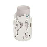 A-ITEM × neko design 猫デザイン 紙コップスタンド 二匹の猫 縦置き (ホワイト)