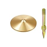 真鍮製水準点鋲 径70mm ×10セット：【測量機器】：255-0149